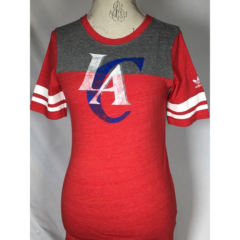 Los Angeles Clippers NBA Adidas Logo T-Shirt Basketball Tee Women's MEDIUM